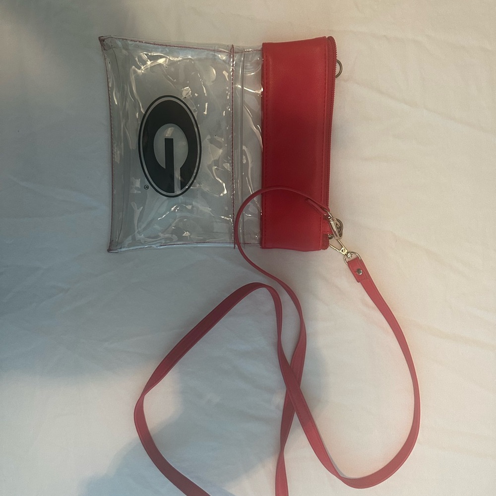 UGA clear crossbody bag
